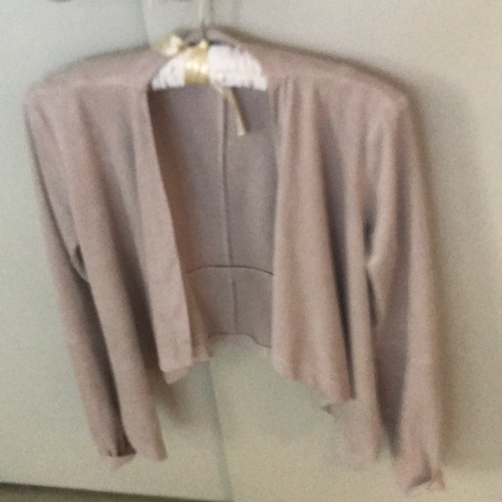 Faux suede sweater top